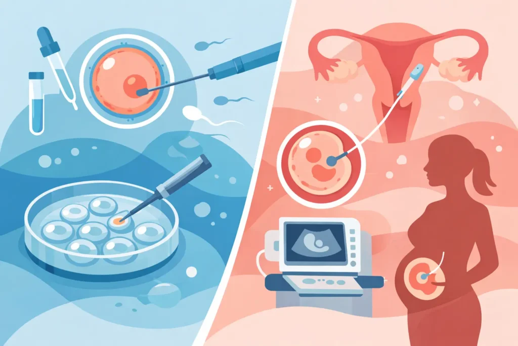 Difference Between IVF and Embryo Transfer